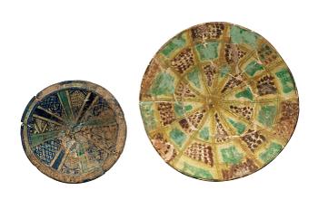 BOWLS, 2 pieces. Diameter 33 and 21 cm. Iran.