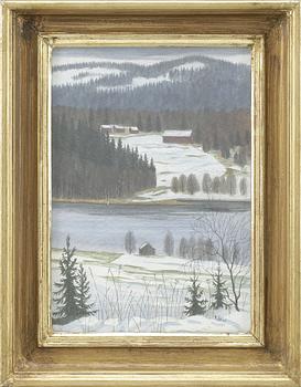 PER JULIUS, akvarell, signerad.