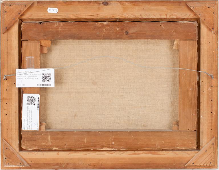 CARL ABRAHAM ROTHSTÉN, olja på duk, signerad och daterad CA Rothstén 1871.