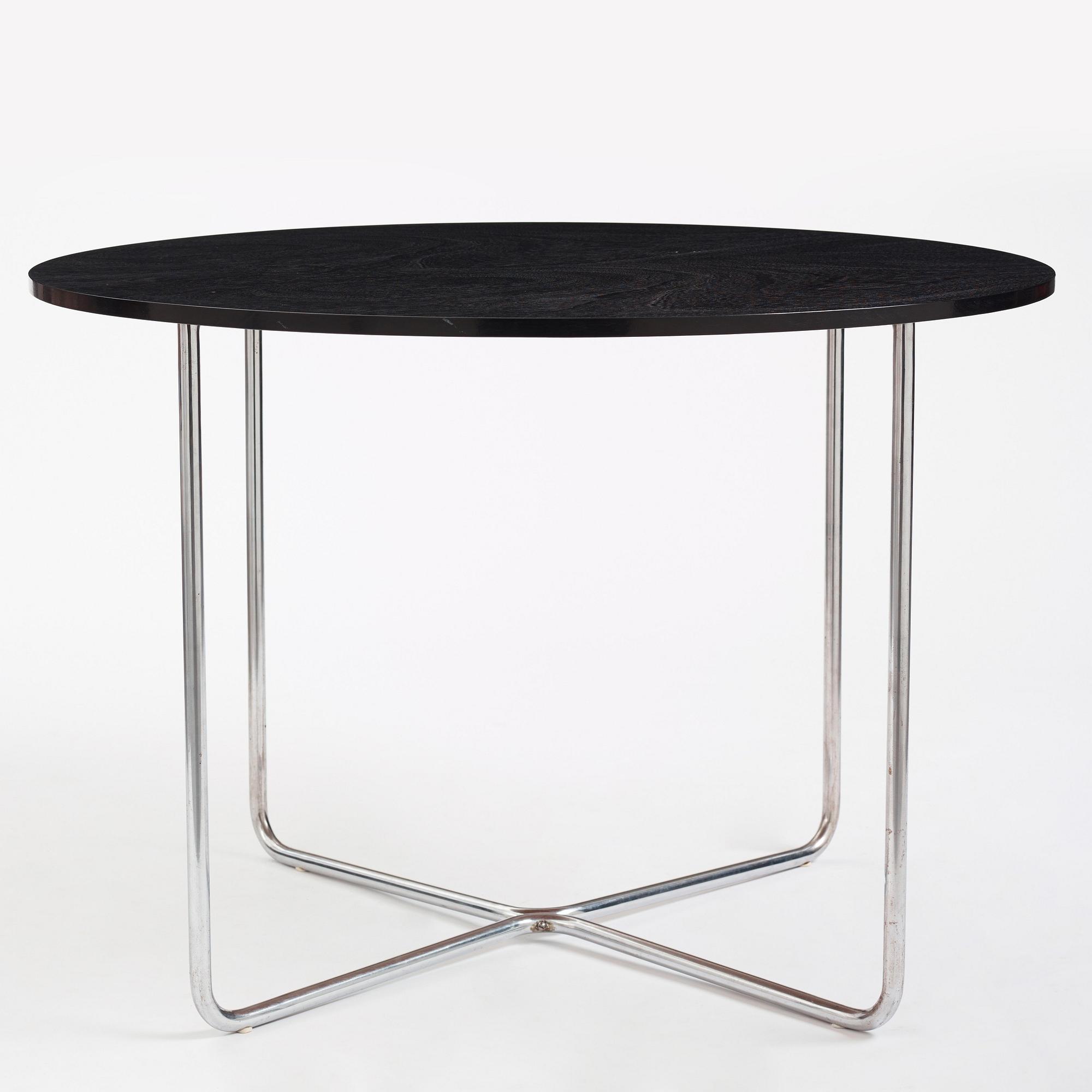 Marcel Breuer, a table, model "B27", Thonet, 1930s.