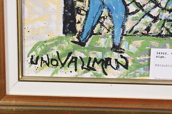 VALLMAN, UNO. Olja på duk, sign.