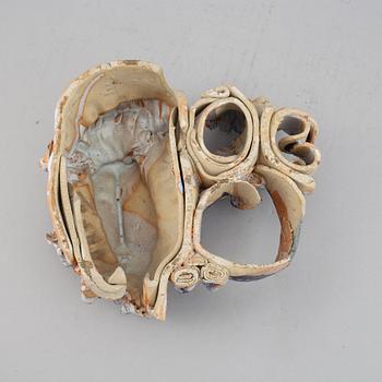 Hertha Hillfon, a ceramic wall sculpture, signed.