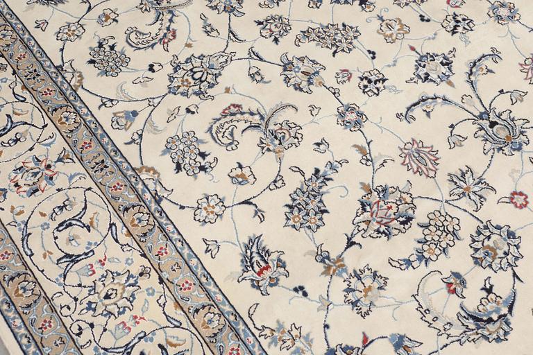 A carpet, Nain Part Silk, S.K 9 LAA, 340 x 250 cm.