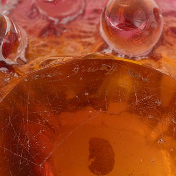 Göran Wärff, a unique glass bowl, Kosta, Sweden.