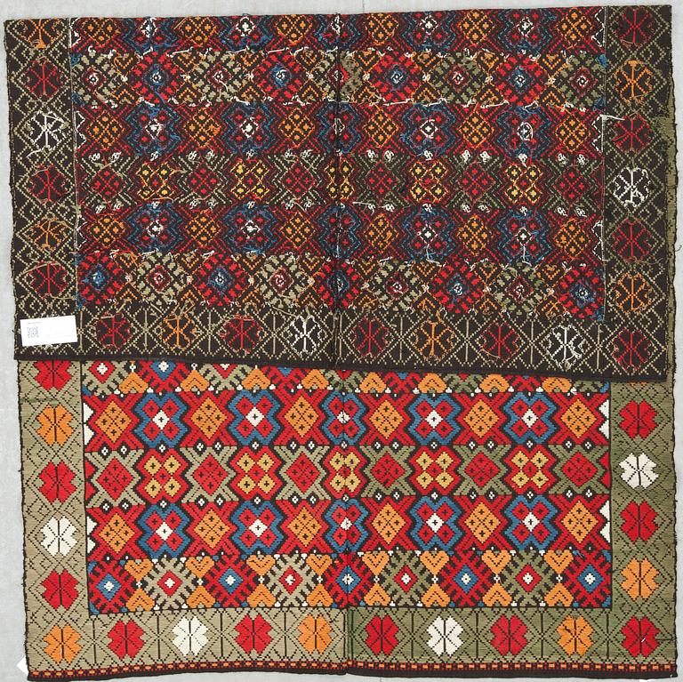 VÄVNAD, Skåne, 18/1900-tal. Ca 196 X 124 cm.