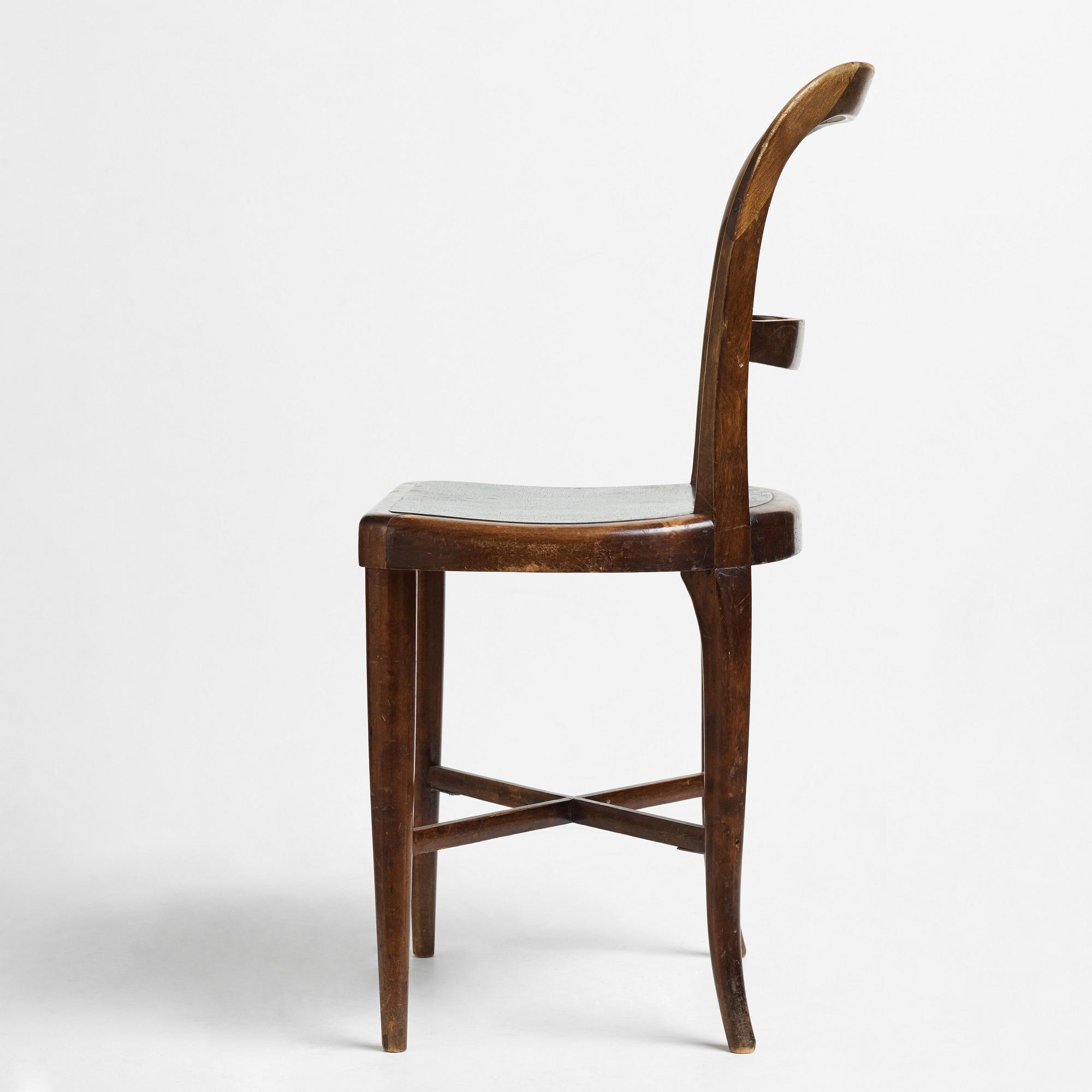 Carl Malmsten, four Swedish Grace chairs for the Stockholm Concert Hall, Nordiska Kompaniet, Sweden 1926.
