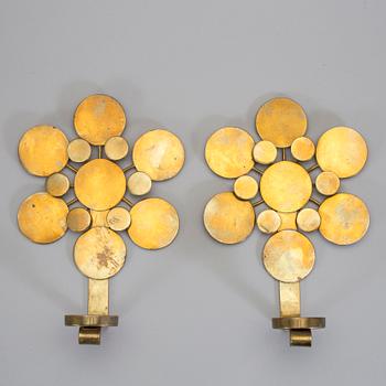 LARS HOLMSTRÖM, sannolikt, väggljusstakar, ett par, Arvika, 1900-talets mitt.