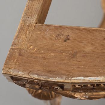 A Gustavian late 18th century console table.