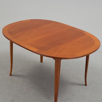 An 'Ovalen' coffee table designed by Carl Malmsten for Carl Löfving & Söner, Tibro, Sweden.