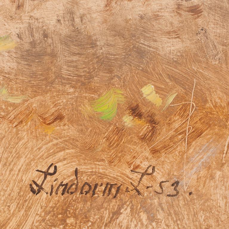 LINDORM LILJEFORS, olja på pannå, signerad o daterad - 56.