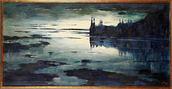 AXEL LIND, olja på duk, signerad.