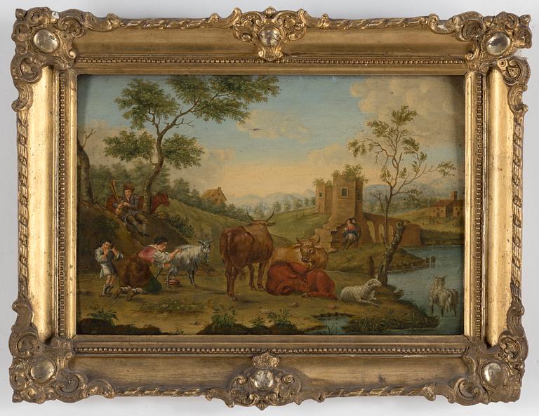 PIETER POTTER, in the manner of, oil on panel, 18th century.