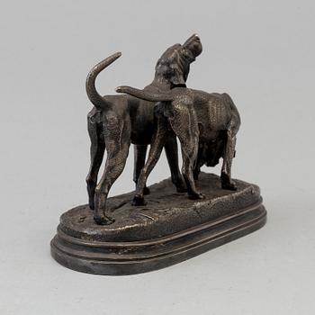 ALFRED DUBUCAND, after, metal sculpture, 19th/20th century.