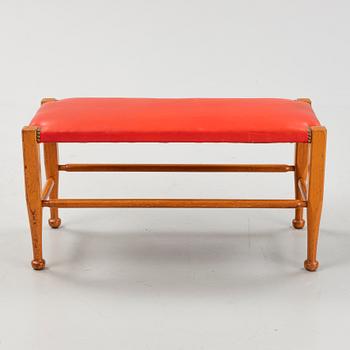 Josef Frank, a mahogany model '2009' bench, Svenskt Tenn, Sweden.