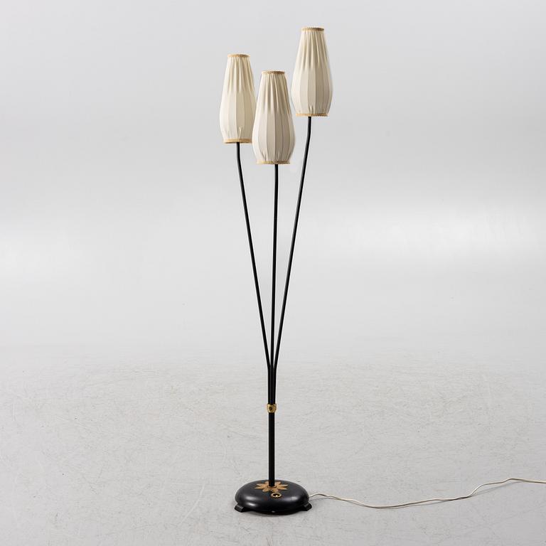 A floor lamp, mid-20th Century.