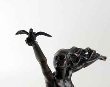 AMEDEO GENNARELLI, efter, skulptur, patinerad brons.