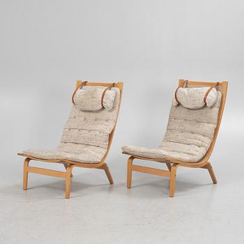 Knud Faerch, fåtöljer, ett par, "Bolman", 1960/70-tal.