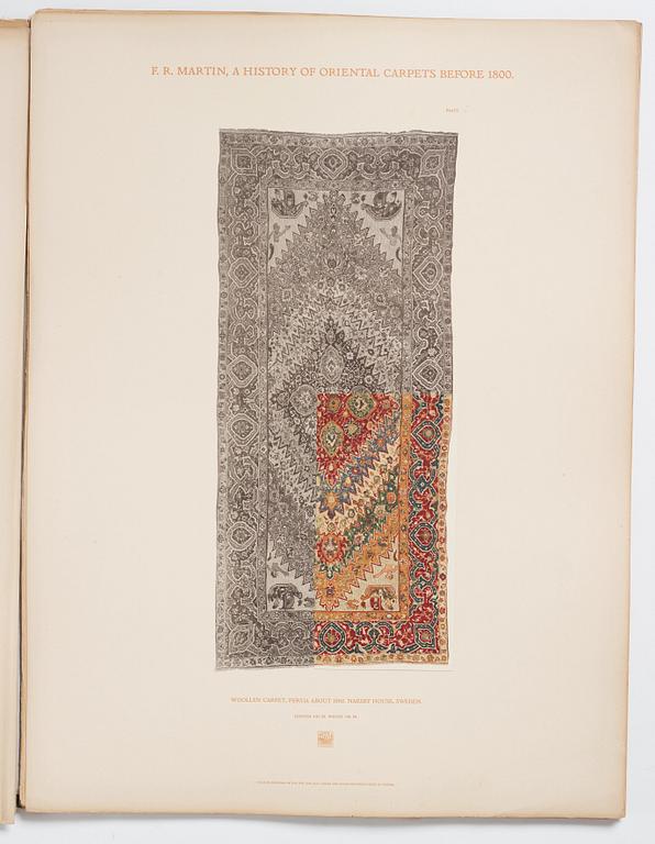 Fredrik Robert Martin: "A History of Oriental Carpets before 1800", Vienna, 1906.