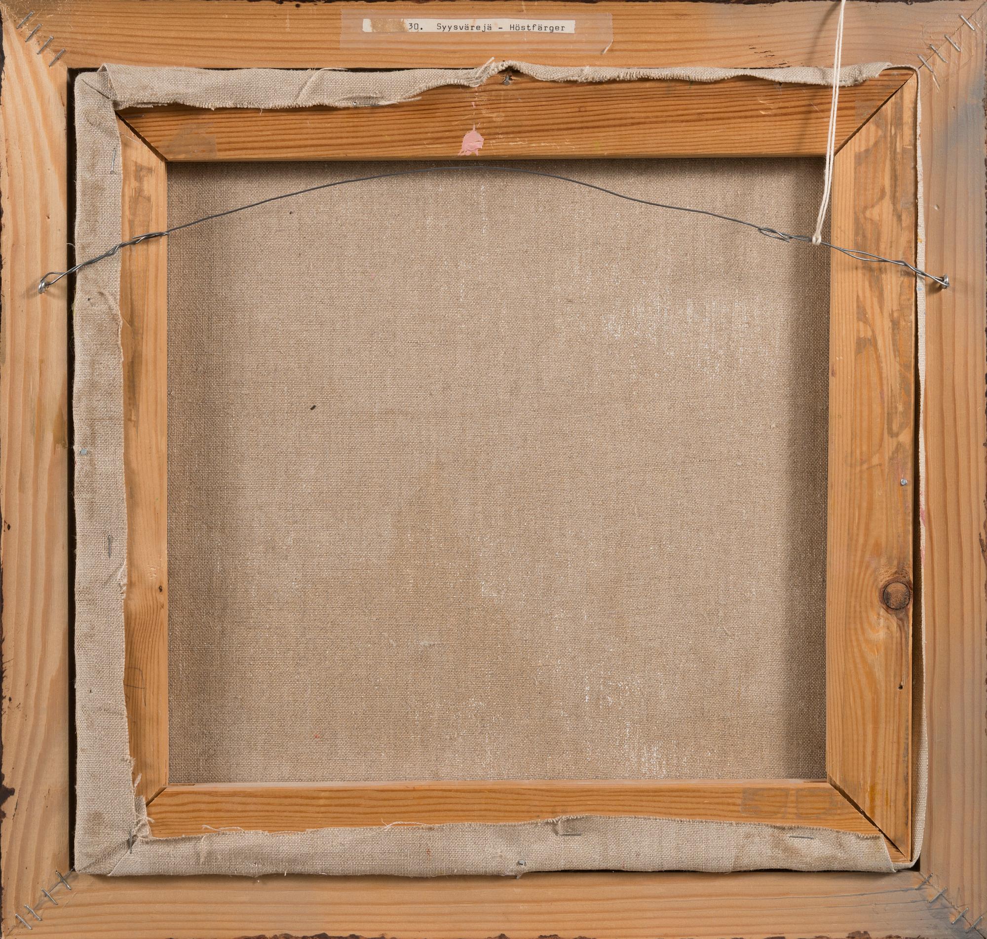 TARJA UNKARI, oil on canvas, signed and dated -77.