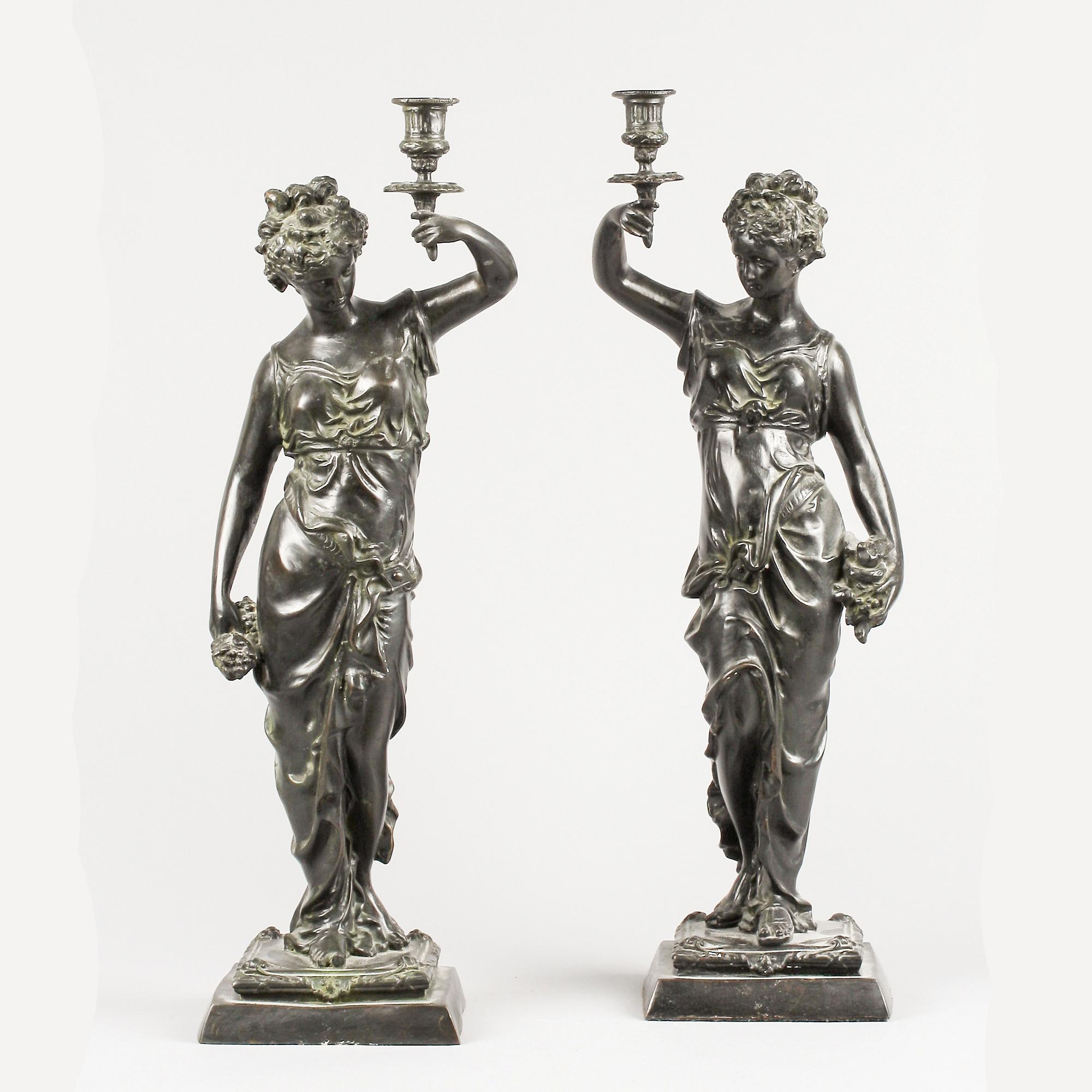 Auguste Moreau, after candlesticks from the first half of the 1900s.