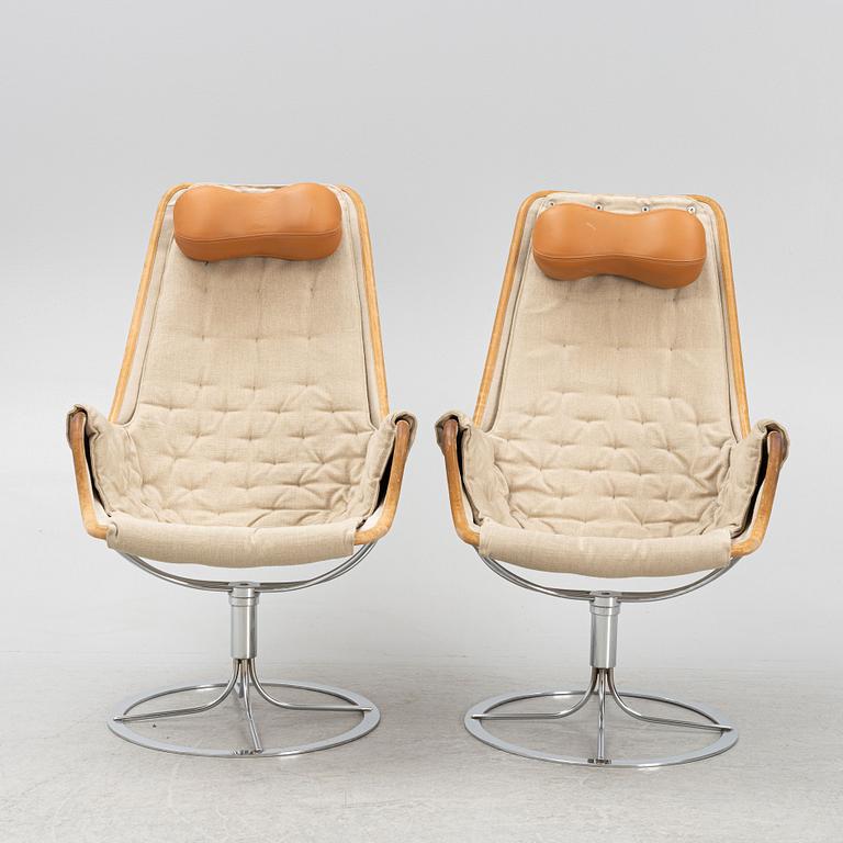 Bruno Mathsson, armchairs, a pair of "Jetson Match Flax".