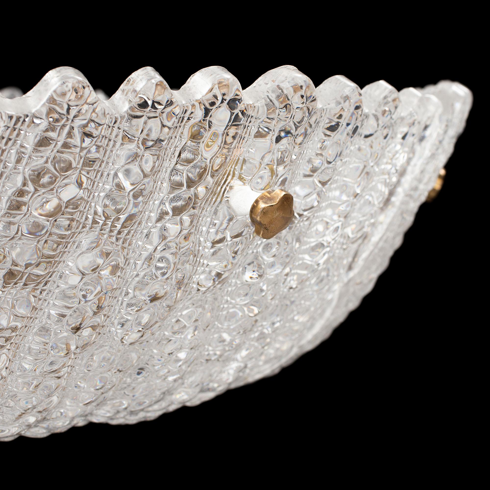 CARL FAGERLUND, taklampa, Orrefors.