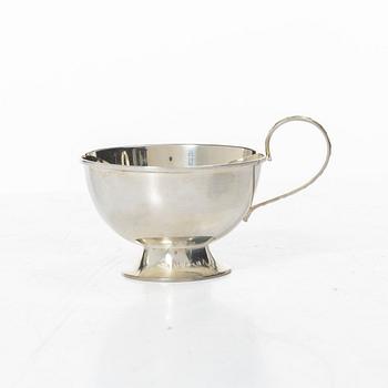 Guldsmedsaktiebolaget (GAB), Punch mugs, 6 pcs, silver, Stockholm 1959-1962.