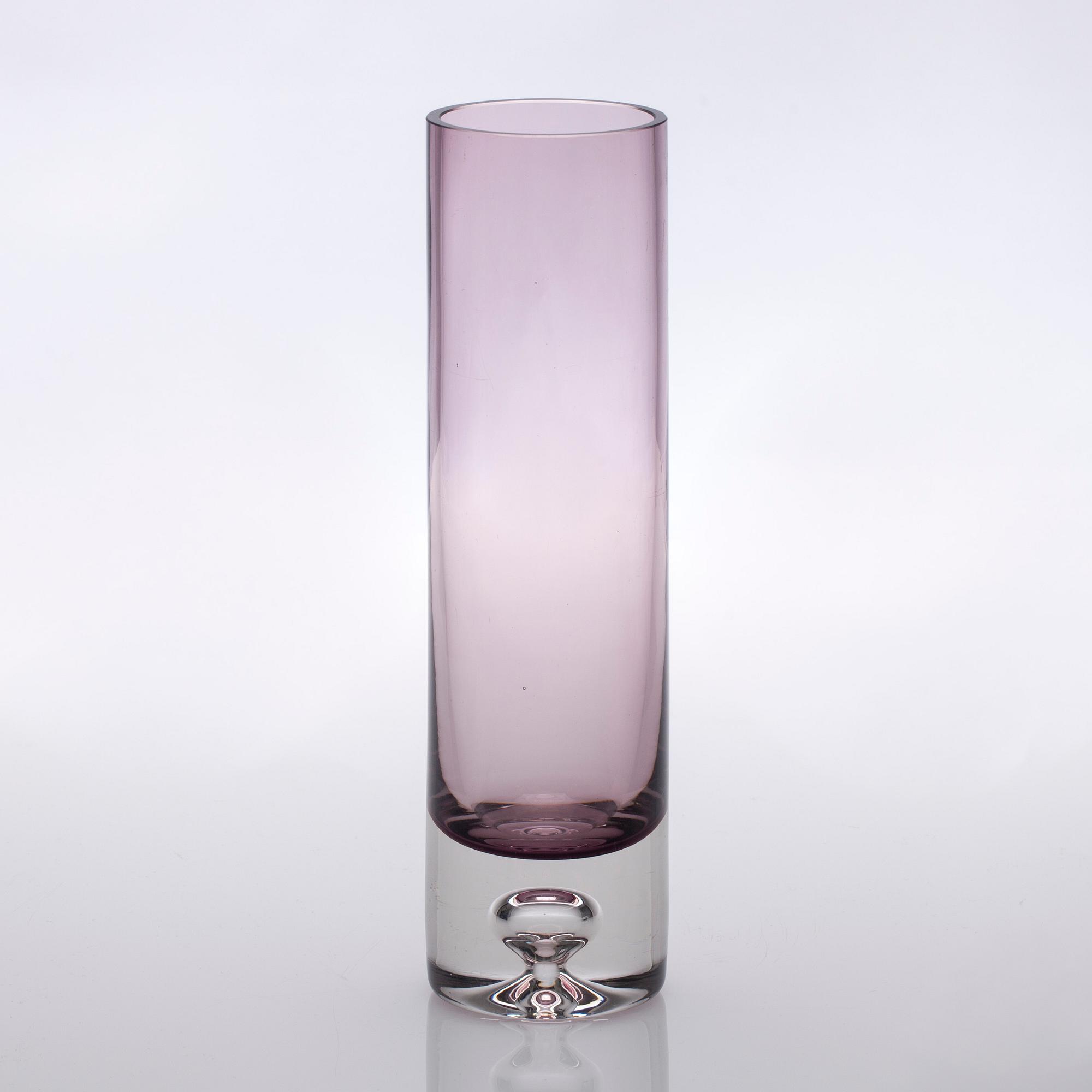 VAS, glas, signerad Tapio Wirkkala 3586. 1960-tal.