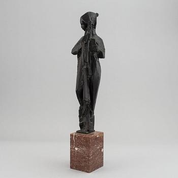 Jan Hána, after. Sculpture. Signed. Bronze. Height 52 cm (including base).