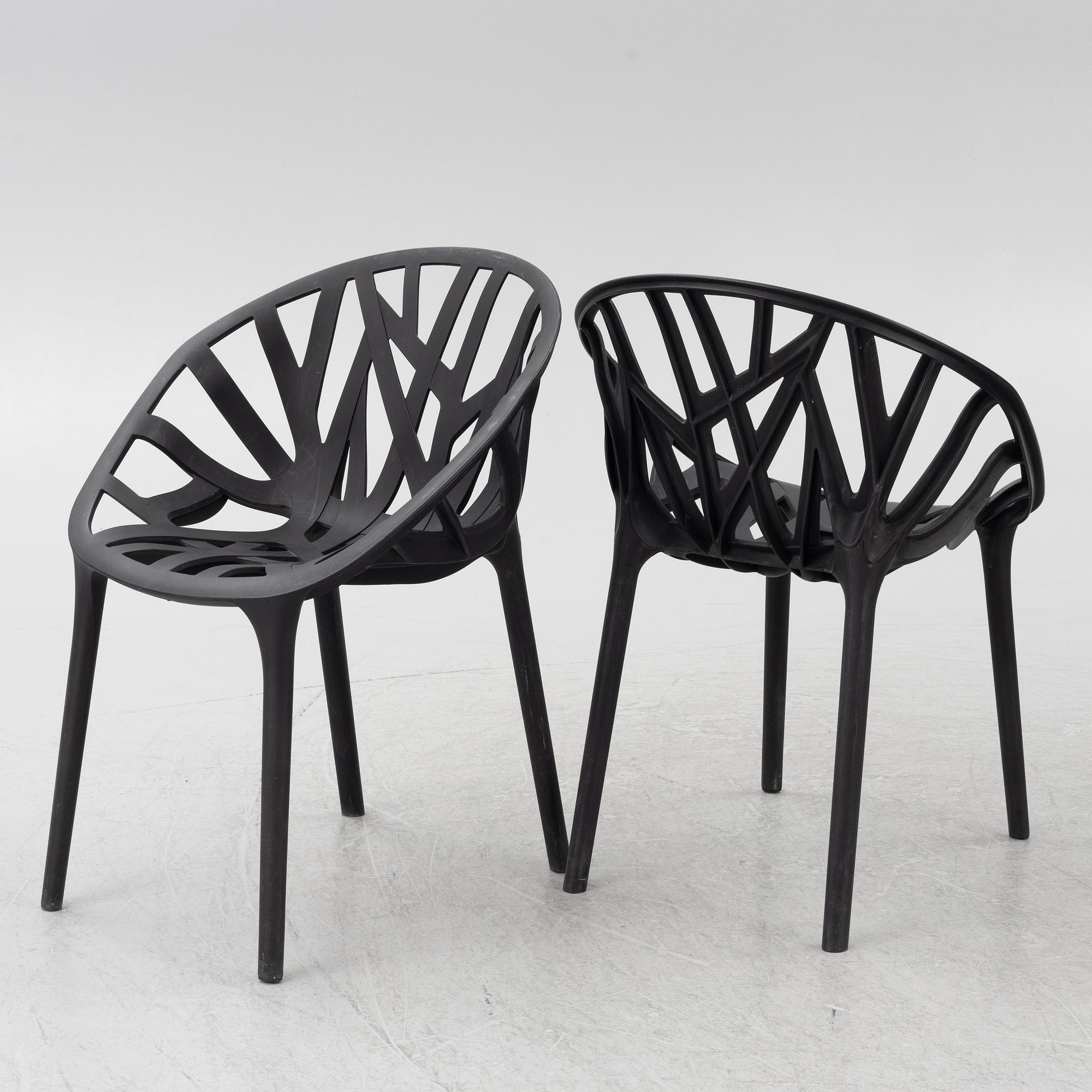 Ronan & Erwan Bouroullec, armchairs, 4 pcs, "Vegetale Chair", Vitra.