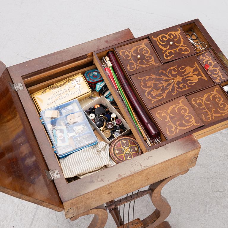 A Swedish Empire sewing table, first half of the 19th century.