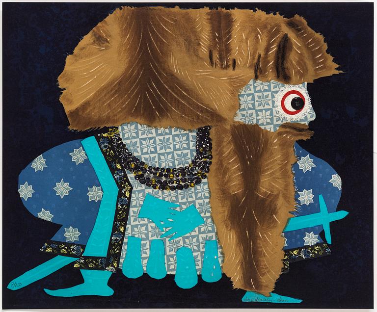 LOU LAURIN-LAM, mapp, 6 st litografier, signerade och numrerade 7/150.