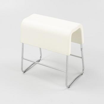 A leather upholstered stool by Sandin och Bülow for Materia 2001.