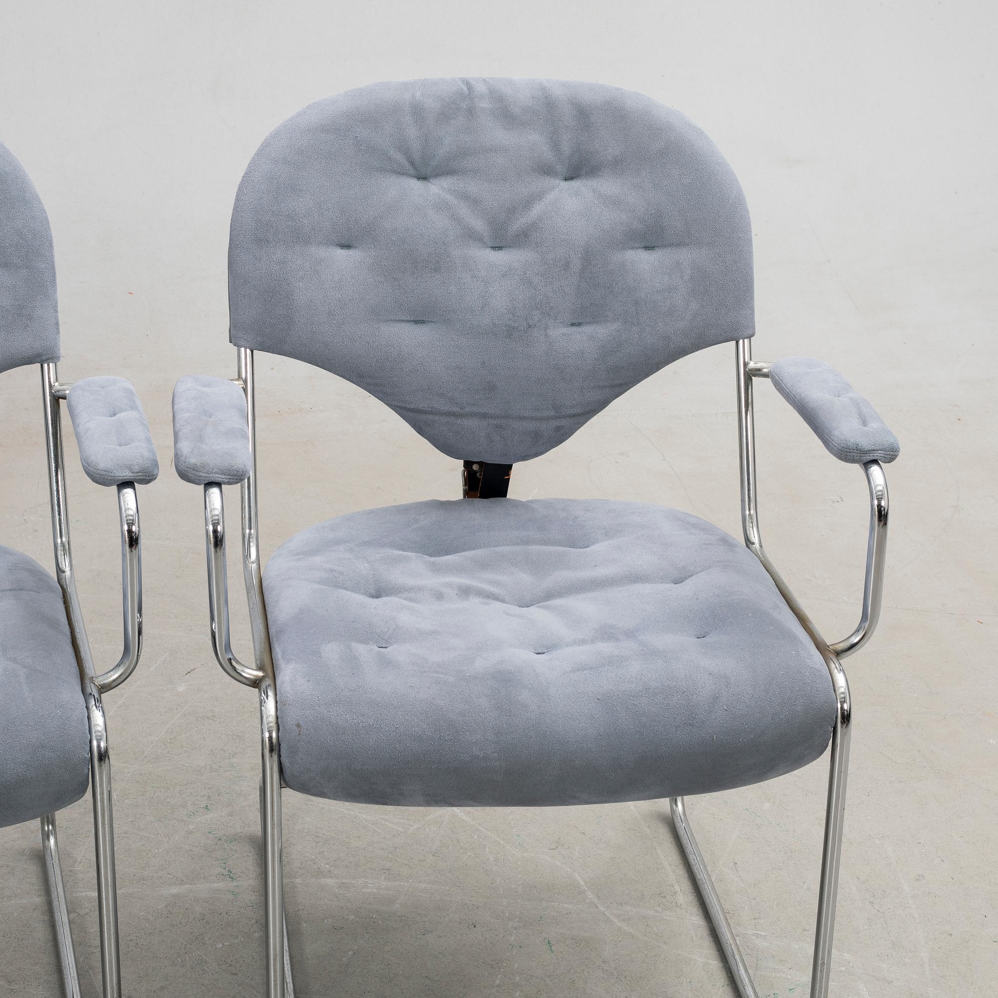 Sam Larsson, Armchairs, three pieces, "Sam", Dux, 1980s.