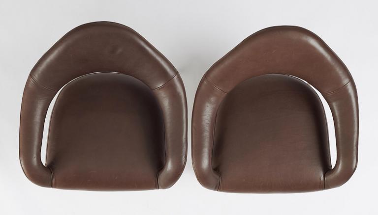 Gastone Rinaldi, a pair of armchairs, model 'DU 55', mid 20th century, post 1954.