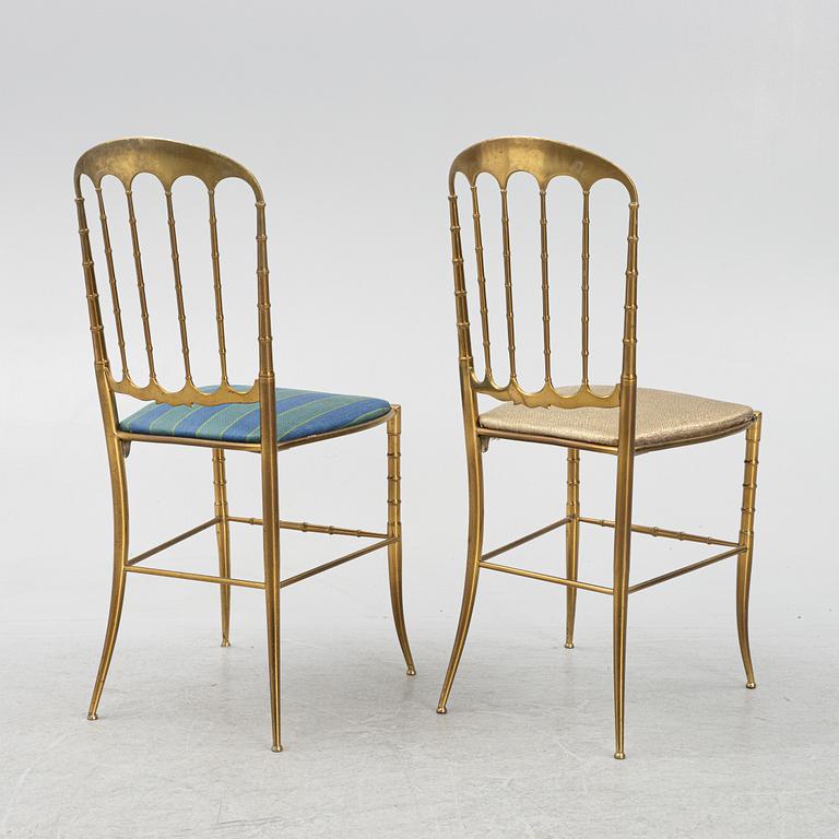 Eight Chiavari-like chairs, Italy, second half of the 20th century.