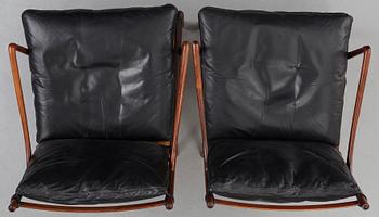 Ole Wanscher, karmstolar, ett par "Colonial Chair, PJ 149", Poul Jeppesen, Danmark.
