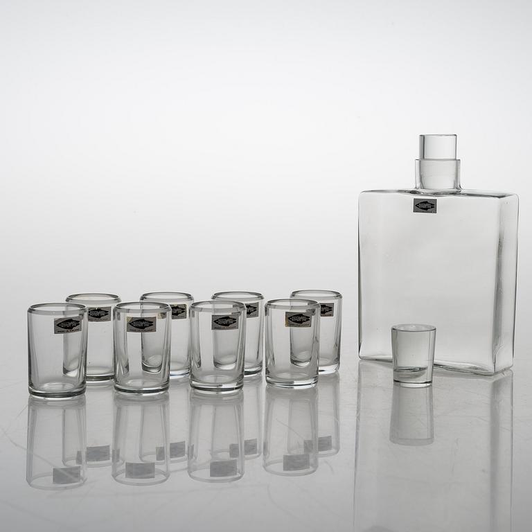 KAJ FRANCK, A LIQUOR BOX, 'Napakymppi' (Bull's-eye) for Nuutajärvi 1961-1968.