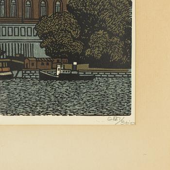 Svenolov Ehrén, Vy mot Skeppsbron, Stockholm.