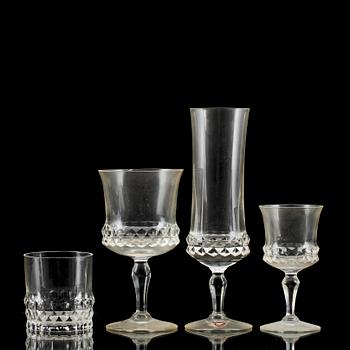 GLASSERVISDELAR, 44 st. "Silvia", Orrefors.