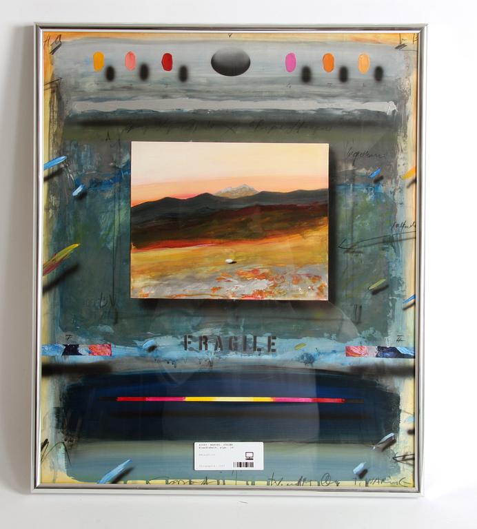 WARING, JÖRGEN. Blandteknik, sign.