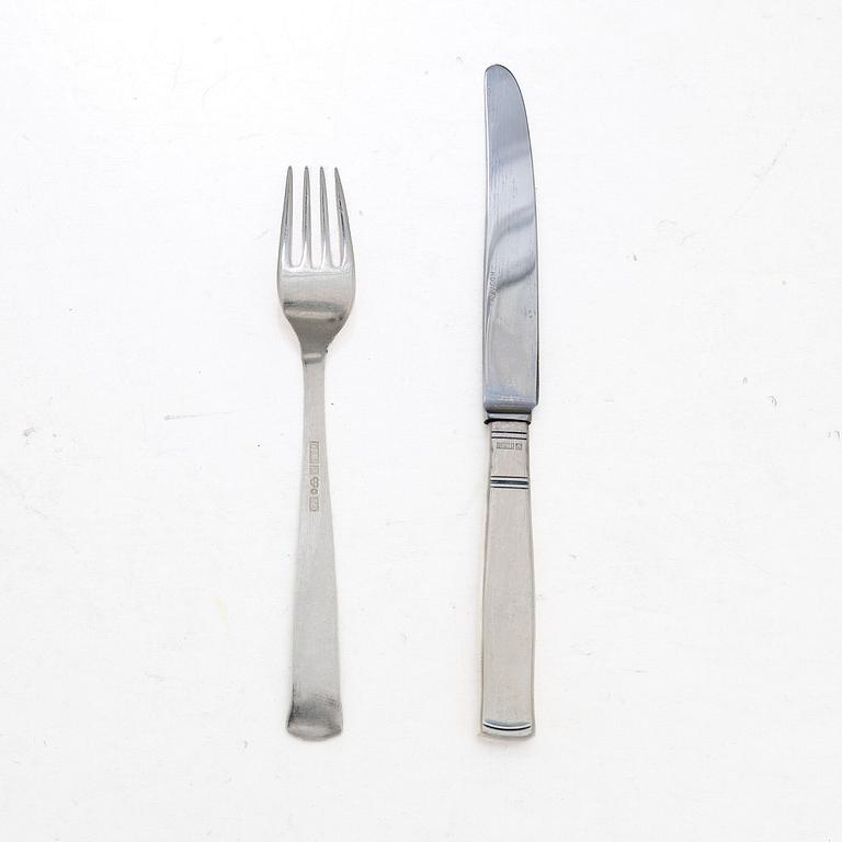 Jacob Ängman, Cutlery set, 37 pieces, silver, “Rosenholm”, GAB, including Eskilstuna 1969.