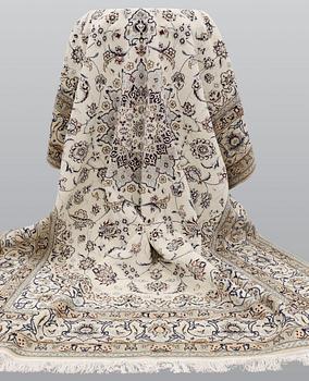Matto, Nain part silk sk 9LAA,   342 x 255 cm.
