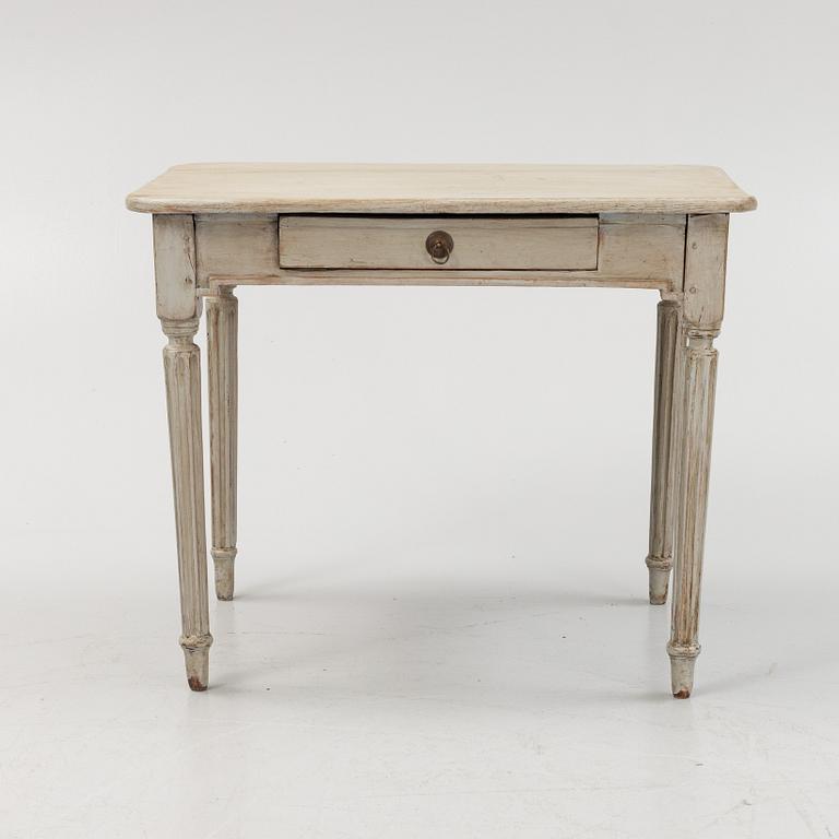A Gustavian-style painted table, 20th century.