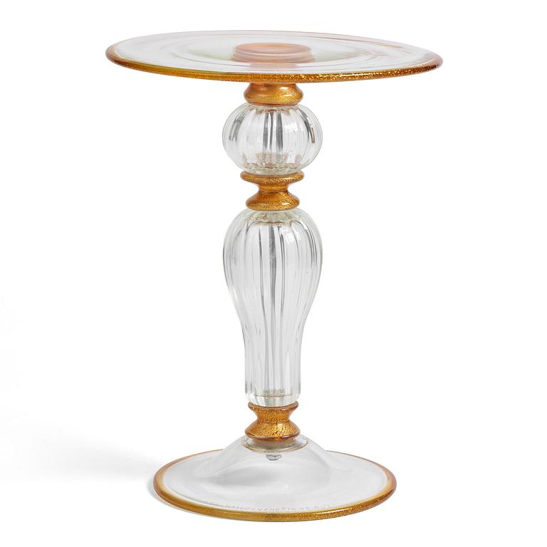 A glass side table, glass, Murano, Italy, 1995.