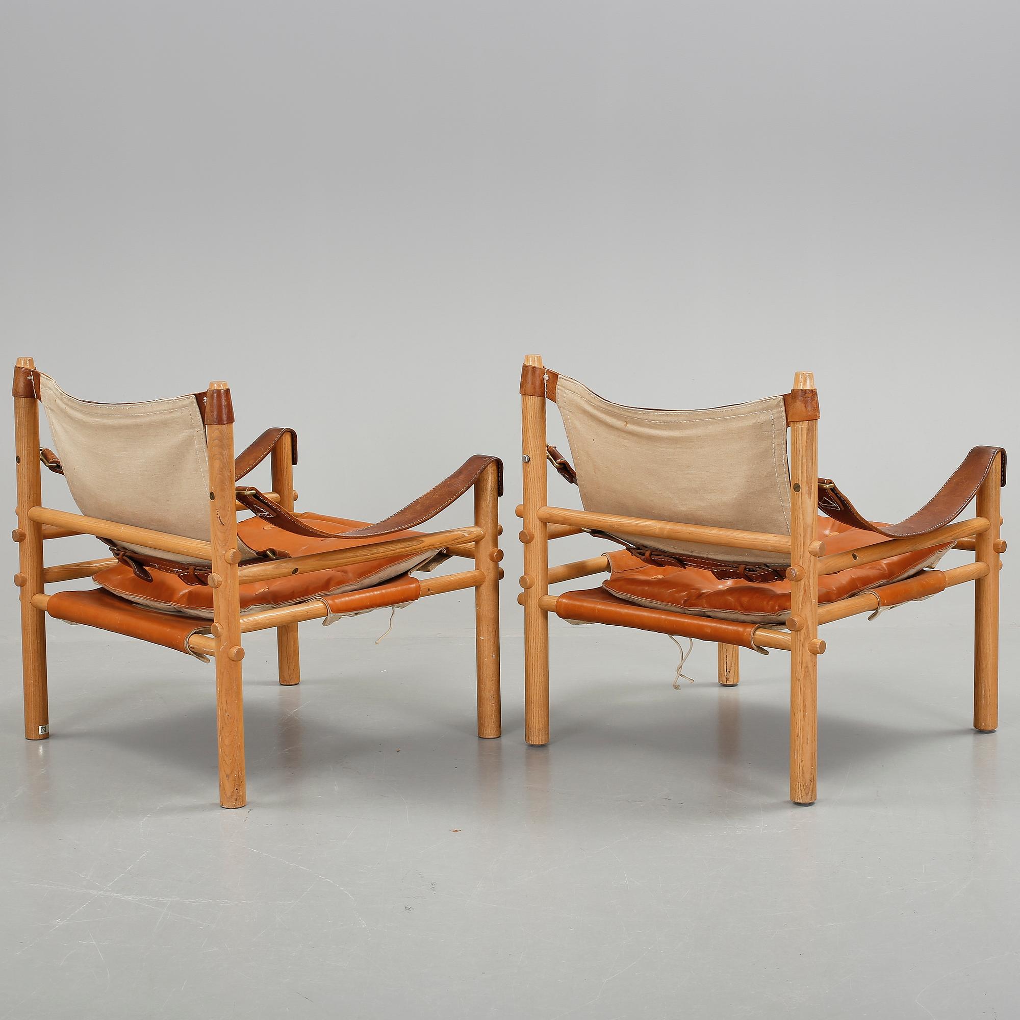 FÅTÖLJER, ett par, "Sirocco", Arne Norell, 1900-talets andra hälft.