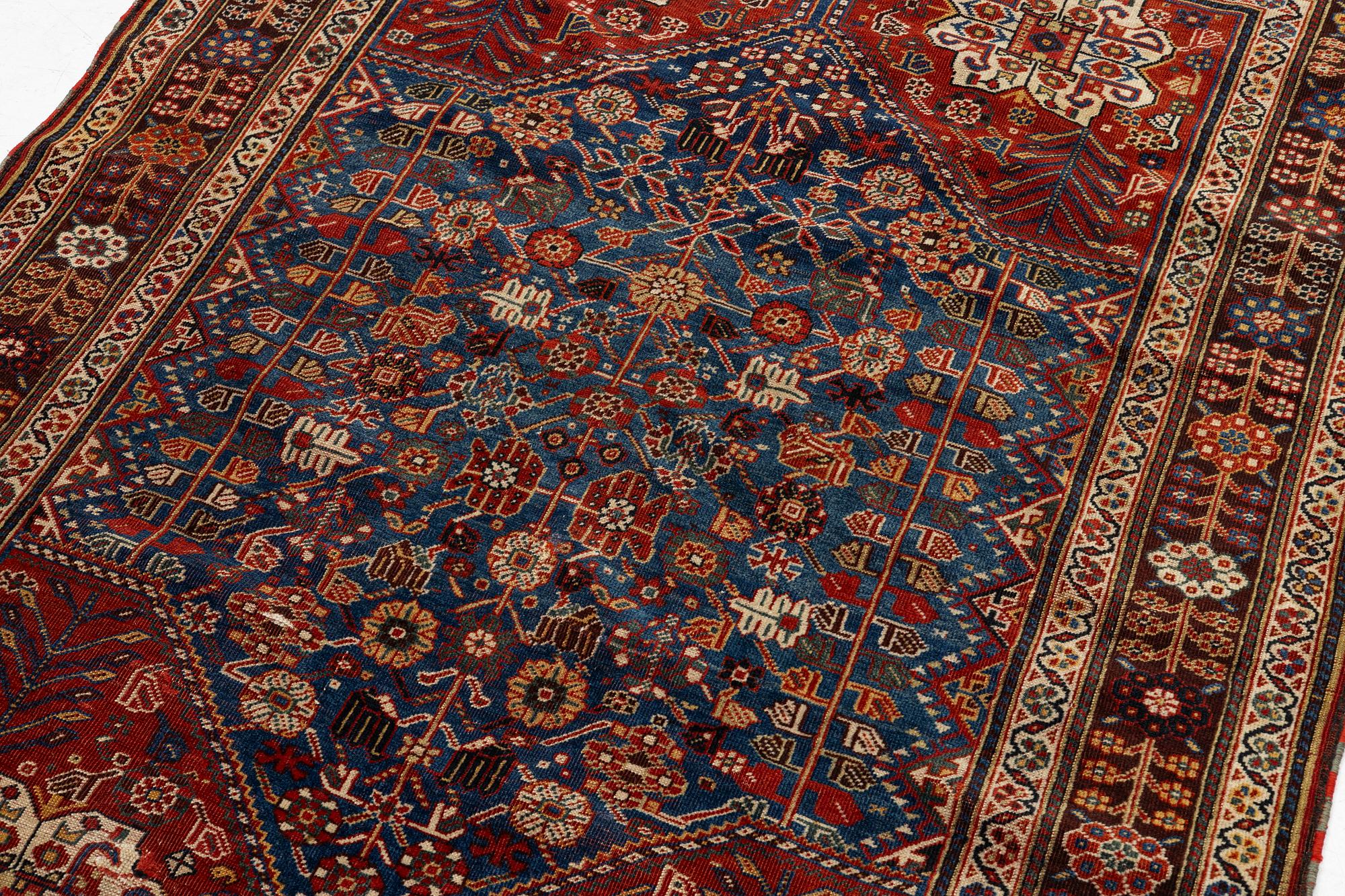 Matta, antik Qashqai, sydöstra Iran, ca 199 x 138 cm.