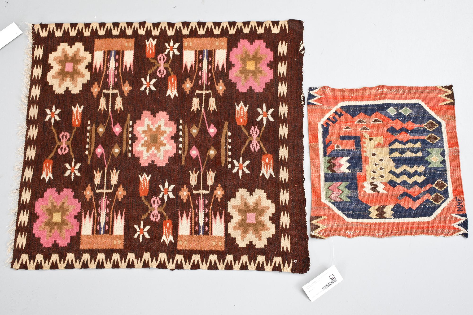 VÄVNADER, 2 st, en märkt MMF, Märta Måås Fjetterström.