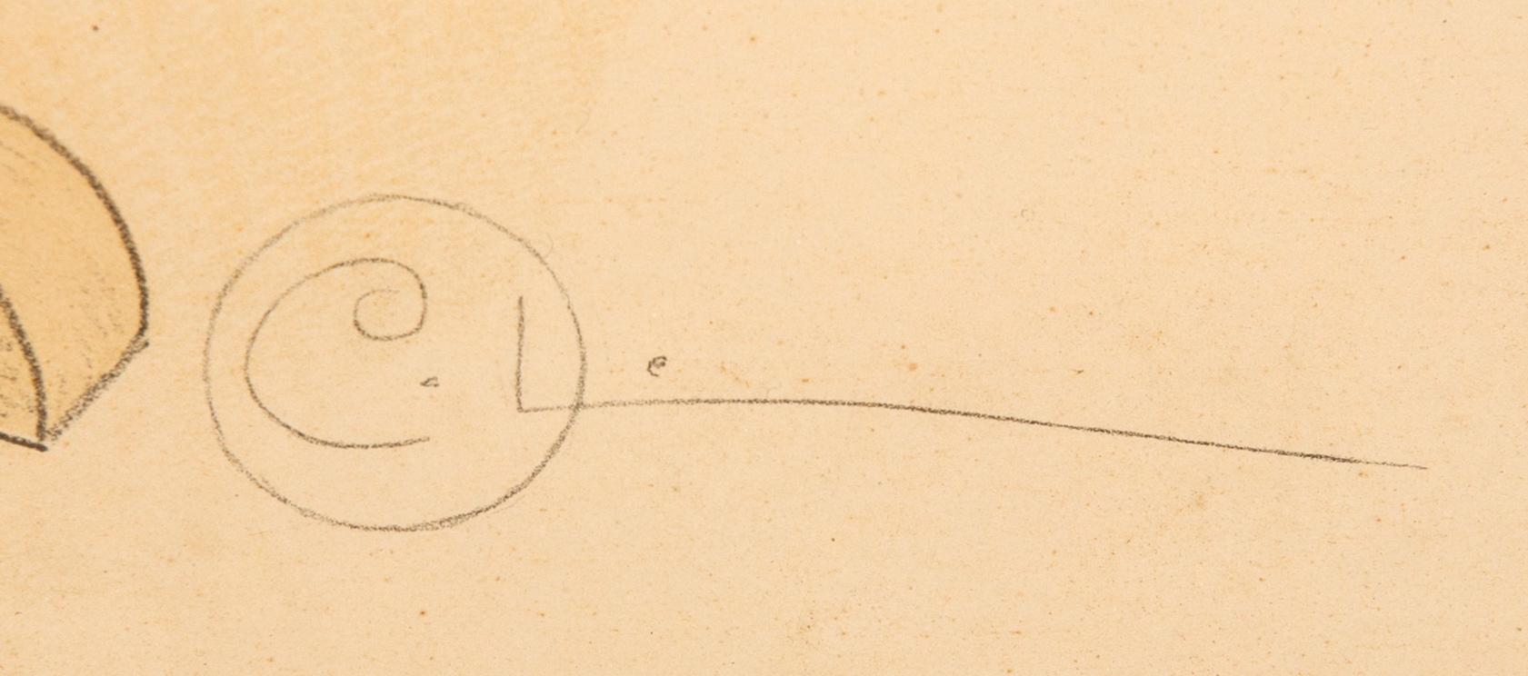 Carl Larsson, litografi signerad i trycket.