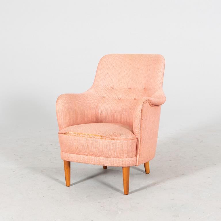 Carl Malmsten, armchair, "Samsas", OH Sjögren, second half of the 20th century.